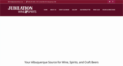 Desktop Screenshot of jubilationwines.com